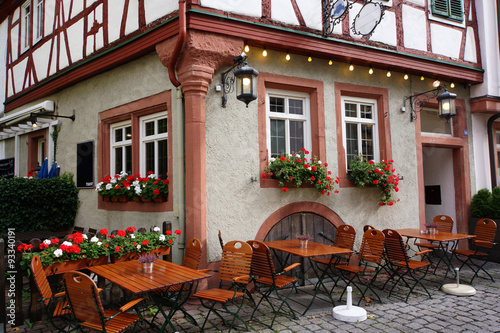 Obraz na płótnie Gasthaus in der historischen Altstadt