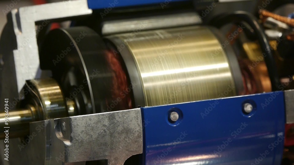 Heavy industry - Electric engine - a detailed cross-motor