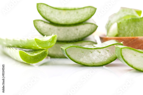 Wallpaper Mural Aloe Vera slice natural spas ingredients for skin care isolated Torontodigital.ca