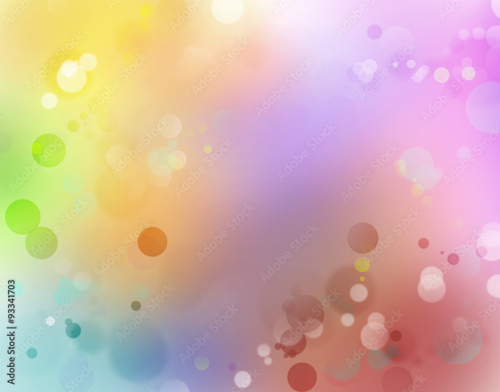 Colorful rainbow bokeh blurs abstract background Colorful rainbow bokeh blurs abstract background