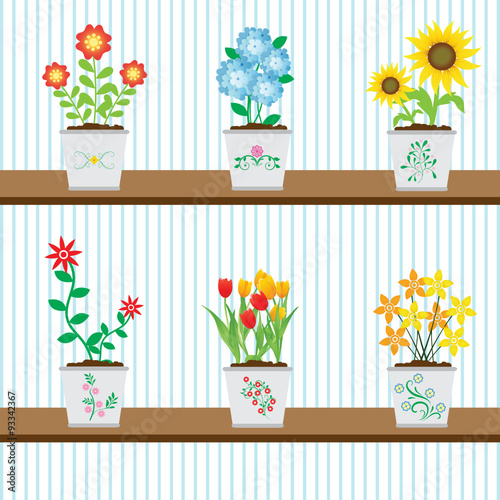 Flores vetorizadas