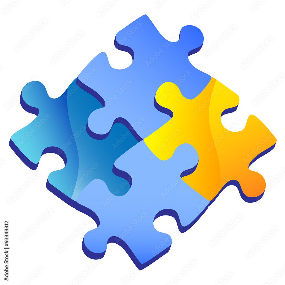 Puzzle isolated on transparent background, Vector illustration Puzzle isolated on transparent background, Vector illustration