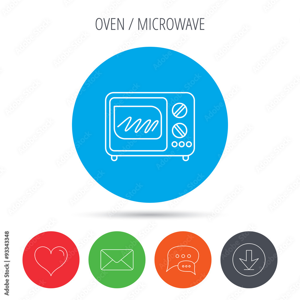 Microwave oven icon. Kitchen appliance sign. Microwave oven icon. Kitchen appliance sign.