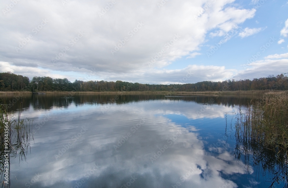 Sky reflection in lake
