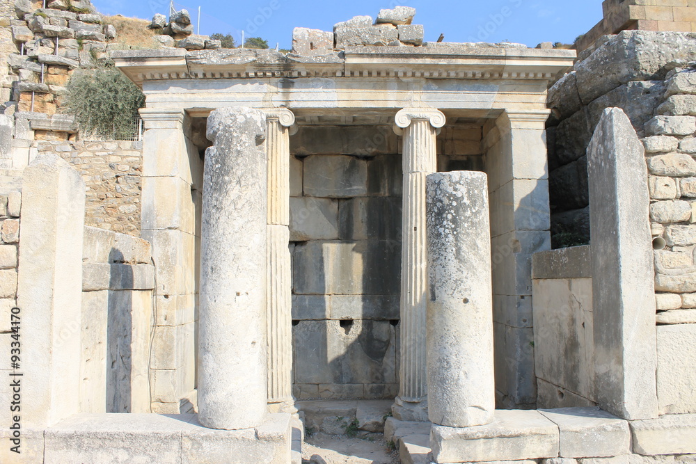 Ephesus antique ruins of the ancient city in the province of Selcuk, Turkey