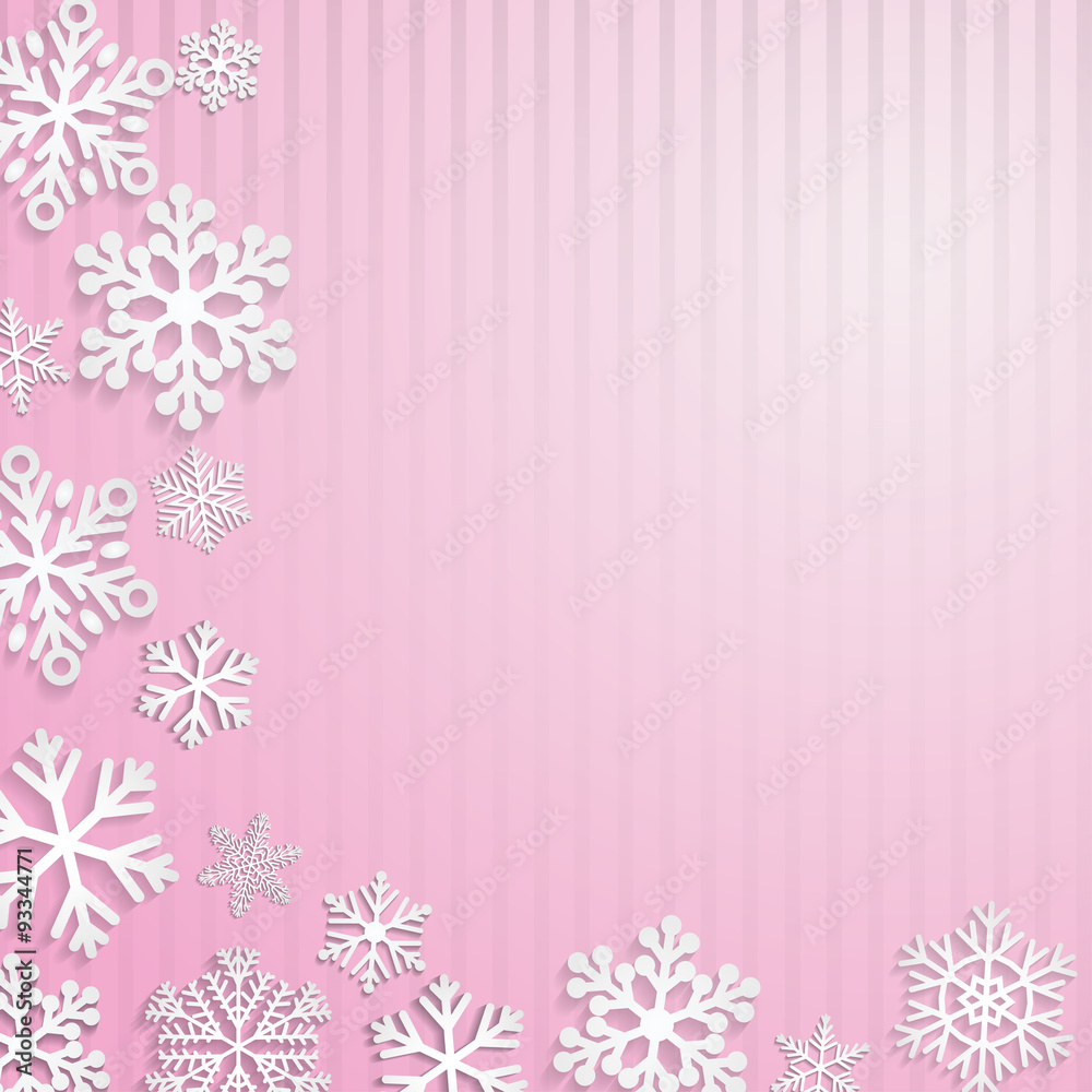 Christmas background with snowflakes