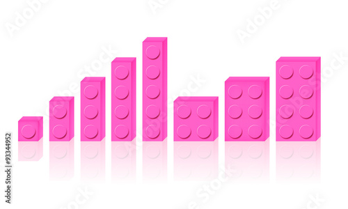 Set mattoncini rosa