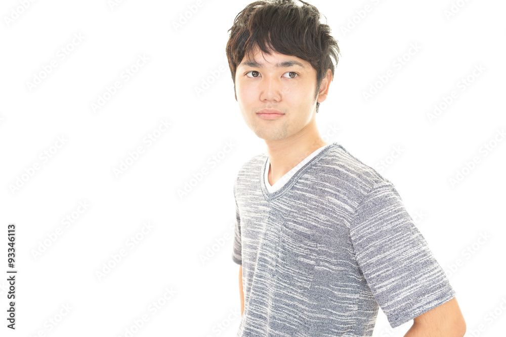 微笑む青年 微笑む青年