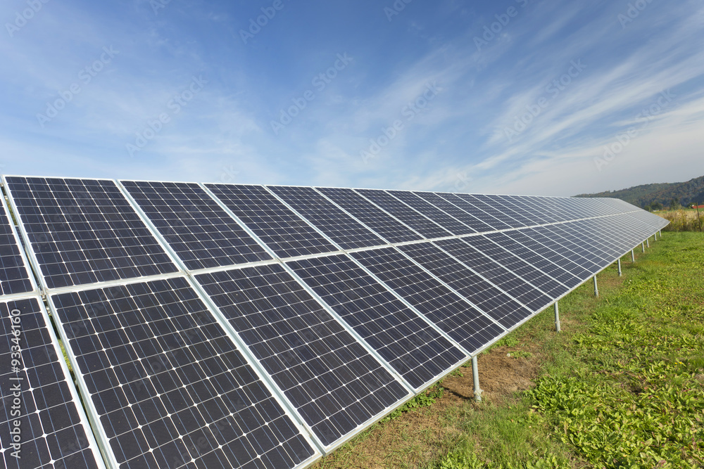 Solar Power Station in the autumn Nature Solar Power Station in the autumn Nature