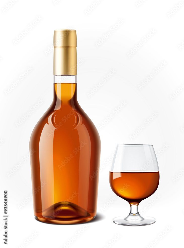 Gognac and glass Gognac and glass