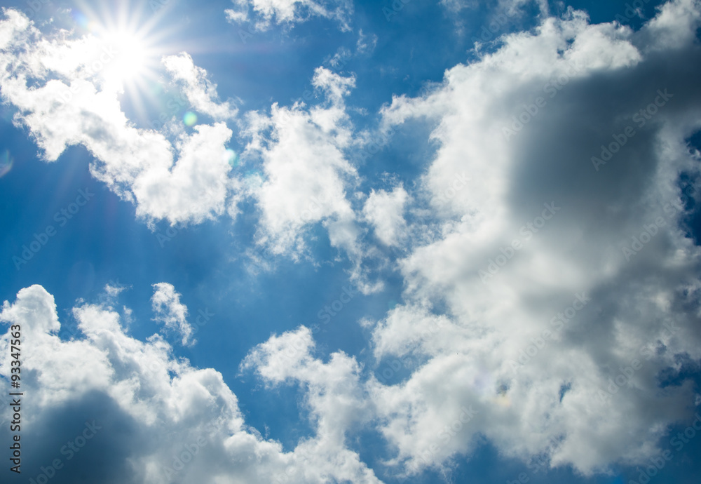 clouds in the blue sky clouds in the blue sky