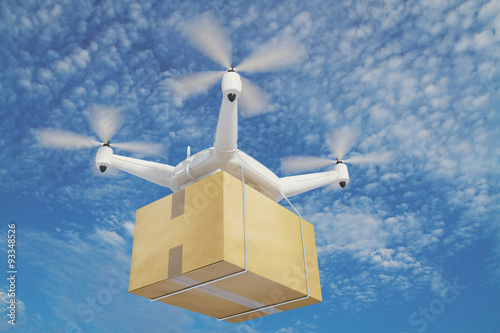 illustration quadrocopters deliver