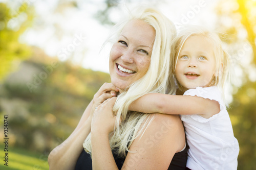 Mother and Little Girl Havi...