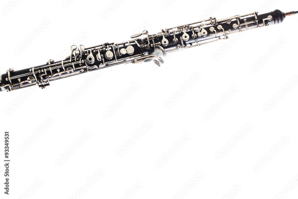 Obraz premium Oboe isolated on white