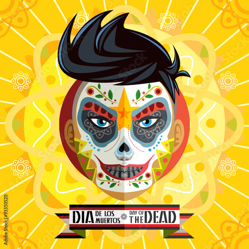 Dia De Los Muertos Day Of The Dead Skull Face Painting photo