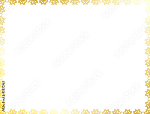 レース　フレーム　ゴールド