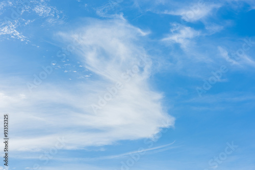 blue sky with cloud