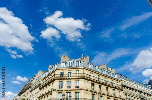 Typical generic houses in Paris France