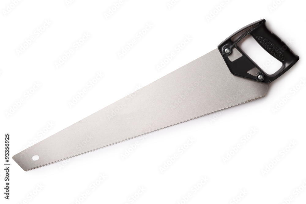 Hand saw isolated on white background Hand saw isolated on white background