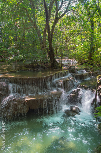 Huay Mae Kamin waterfall in Kanjanaburi , Thailand