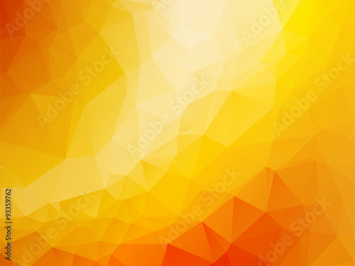 triangle abstract background of yellow orange gold