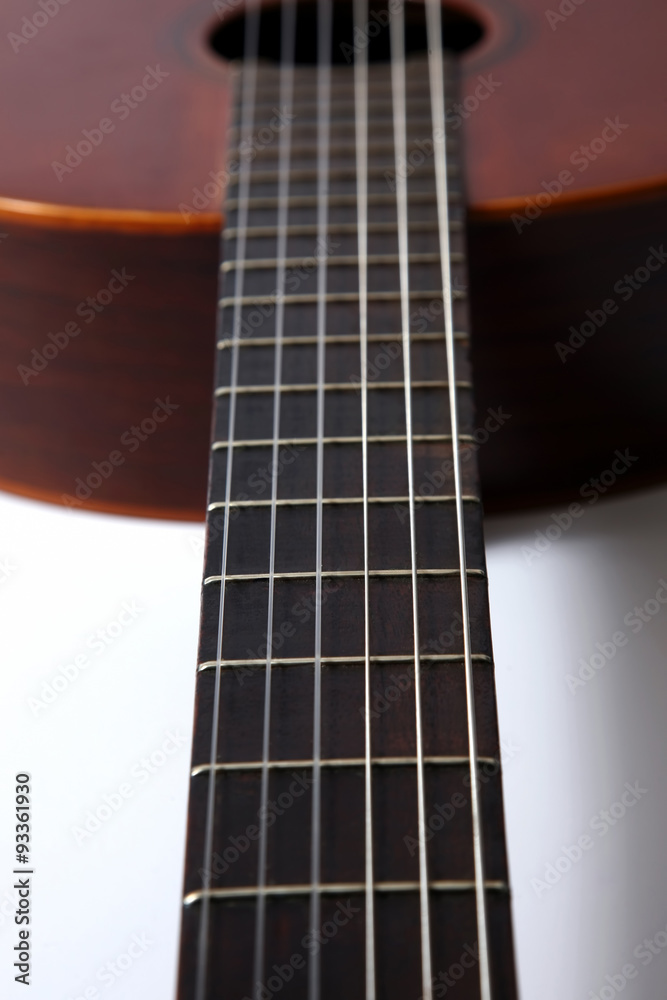 fragment of classical guitar closeup fragment of classical guitar closeup