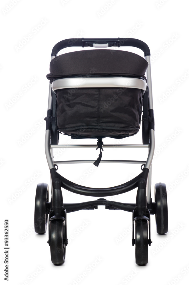 Child pram isolated on the white background Child pram isolated on the white background