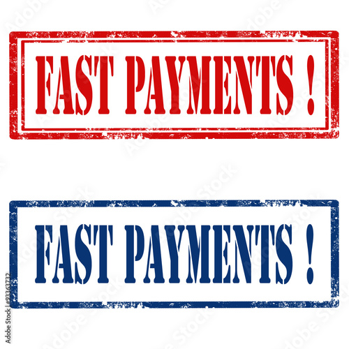 Set of grunge rubber stamps with text Fast Payments,vector illustration