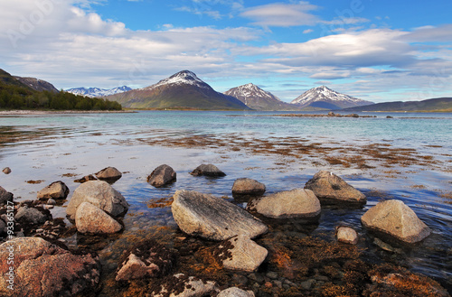 Norway fjord at spring photo