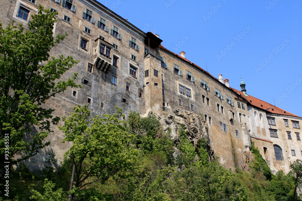 Castle in Cesky Krumlov, Czech republic