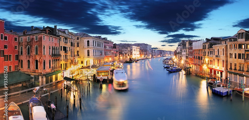 Panorama of Venice from Rialto bridge
