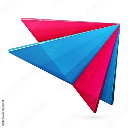 Abstract triangle vector logo