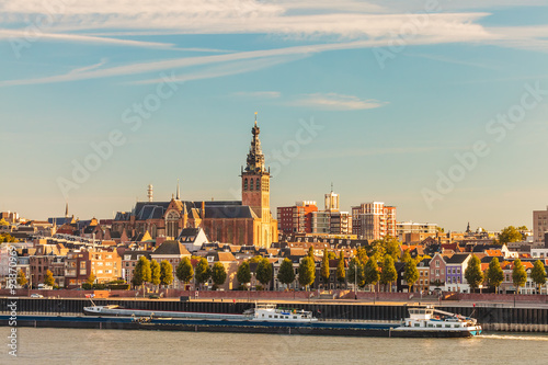 The Dutch city of Nijmegen during sunset