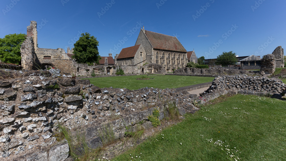 Ruins of St. Augustine Abbey, Canterbury, England, a World Heritage Site