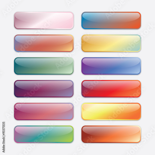 High gloss buttons