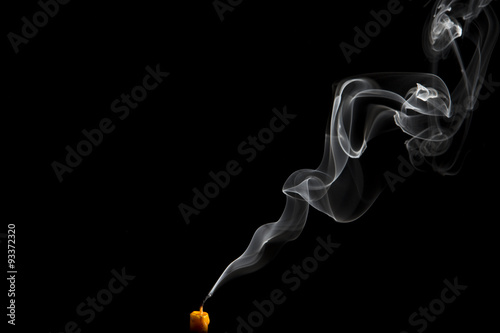 Smoke  on black background