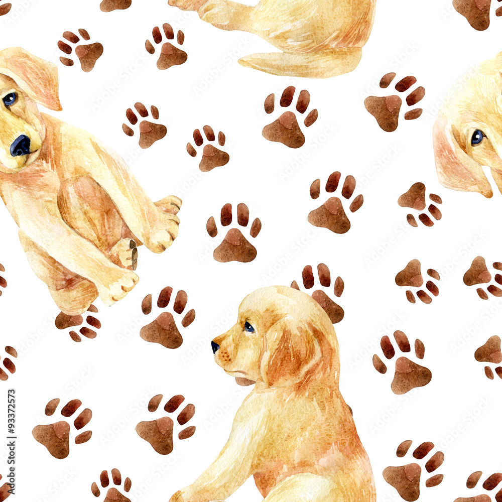 Cute Labradors and Their Prints