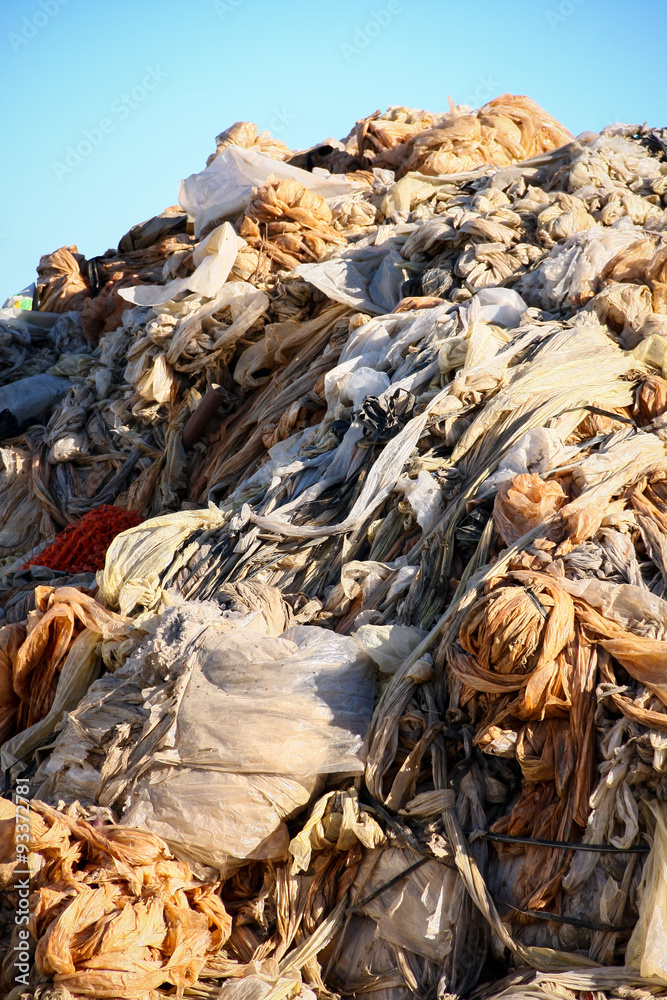 Plastic Waste recycling - Stock Image Plastic Waste recycling - Stock Image