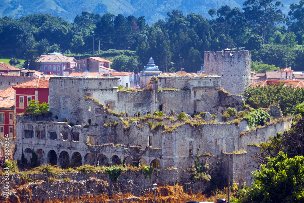 abandoned  castle of Llanes.  Asturias
