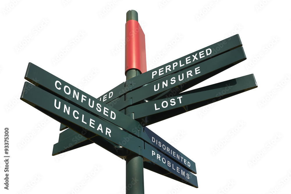 Fototapeta premium Lost and Confused Signpost