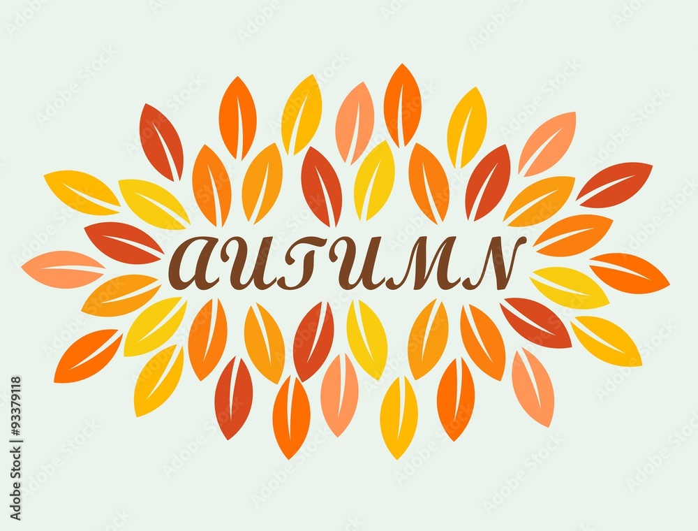 Naklejka premium Autumn season