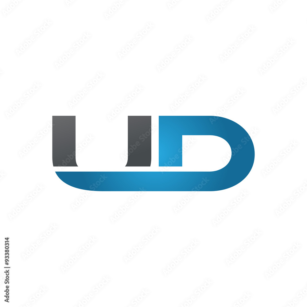 UD company linked letter logo blue UD company linked letter logo blue