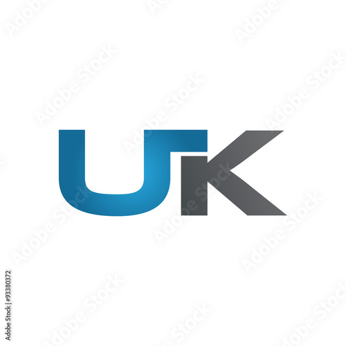 UK company linked letter logo blue
