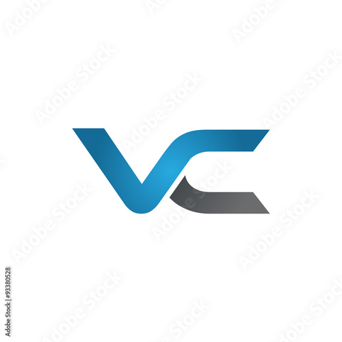 VC company linked letter logo blue