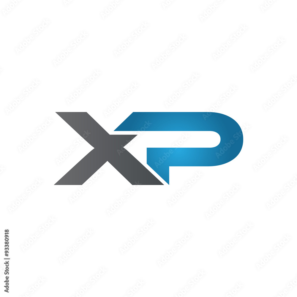XP company linked letter logo blue XP company linked letter logo blue