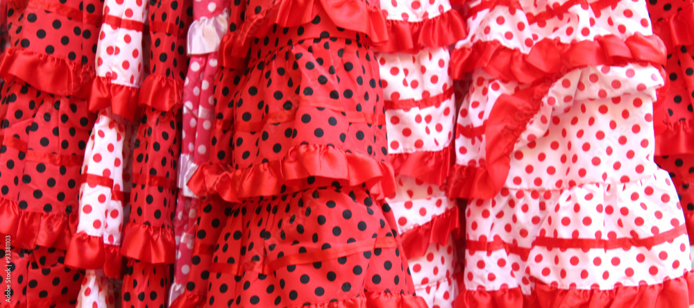 Séville / Robes de flamenco - obrazy, fototapety, plakaty 