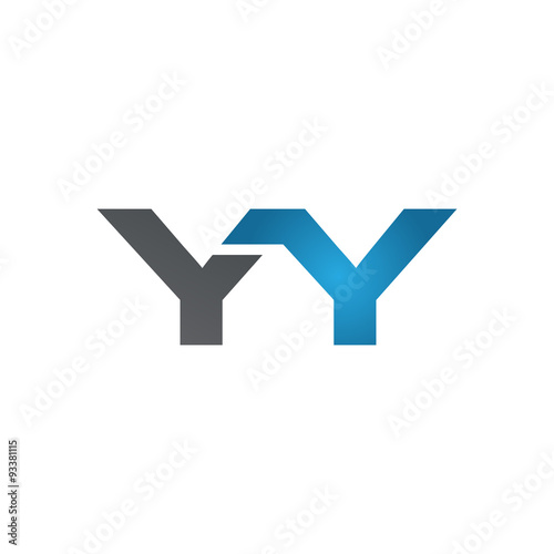 Free Download YY company linked letter logo blue - GFXLoad