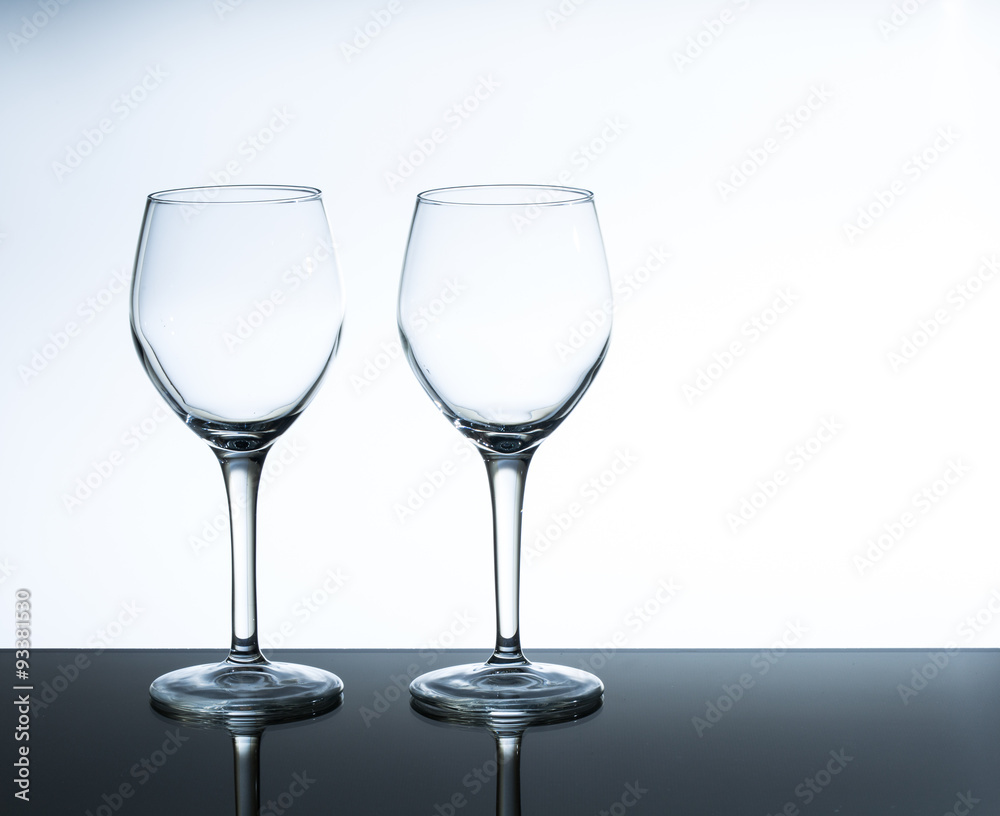 empty wine glass