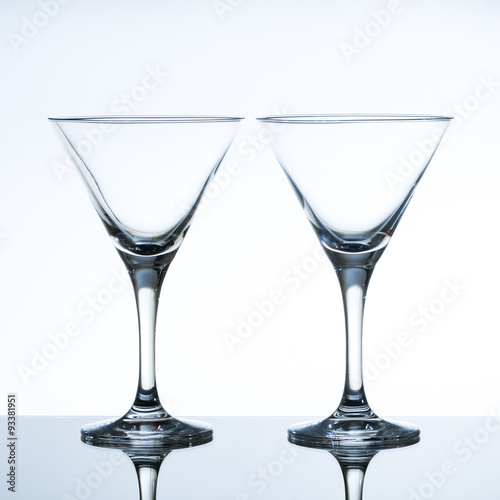 empty martini glass