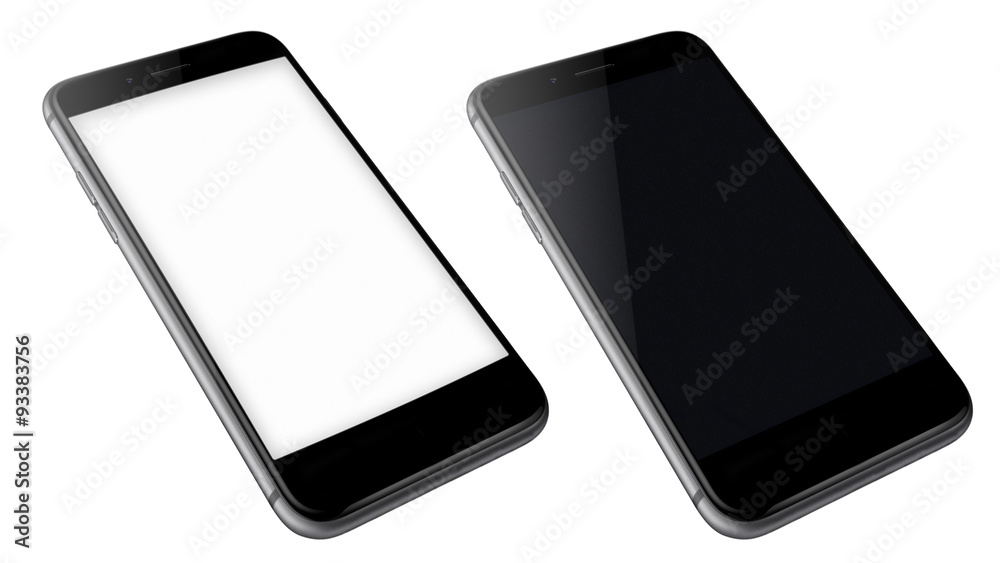 Naklejka premium Realistic mobile phones.